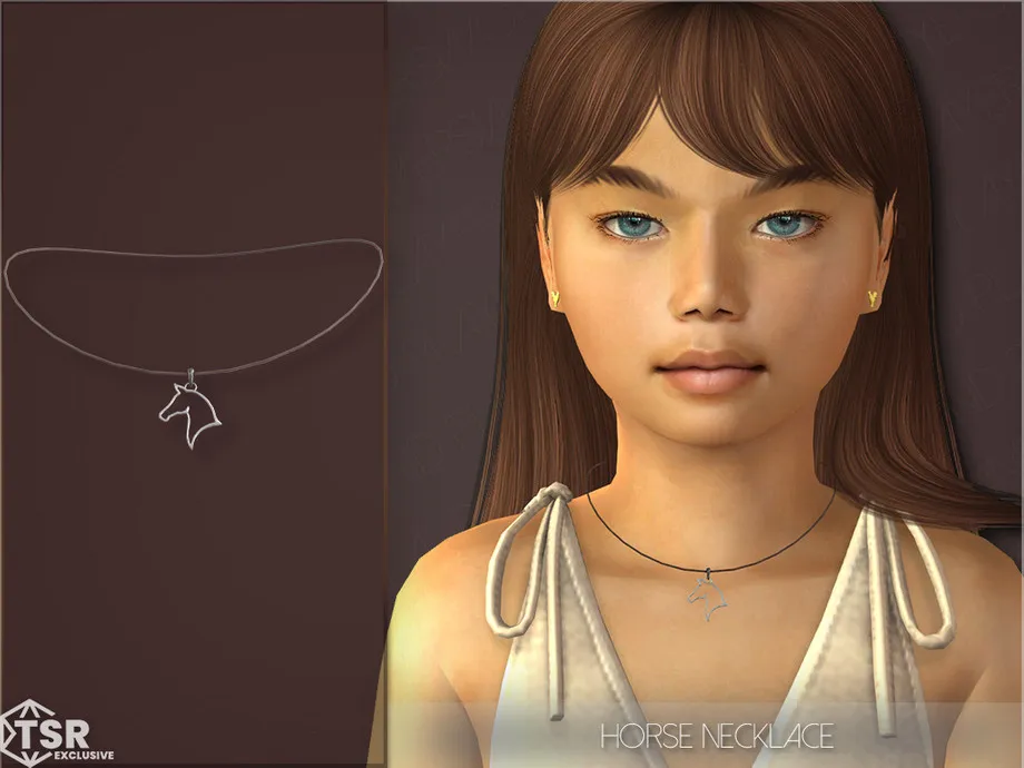 Horse Necklace for Children