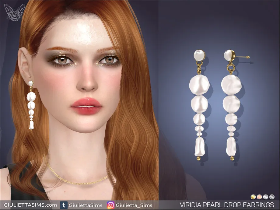 Viridia Pearl Drop Earrings
