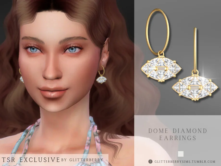 Diamond Dome Earrings