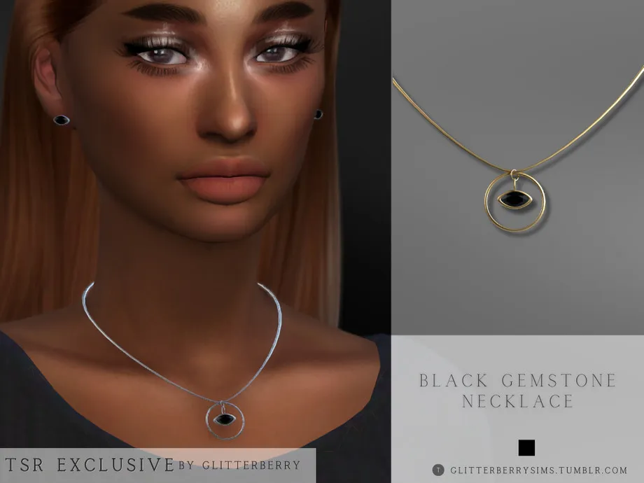 Black Gemstone Necklace