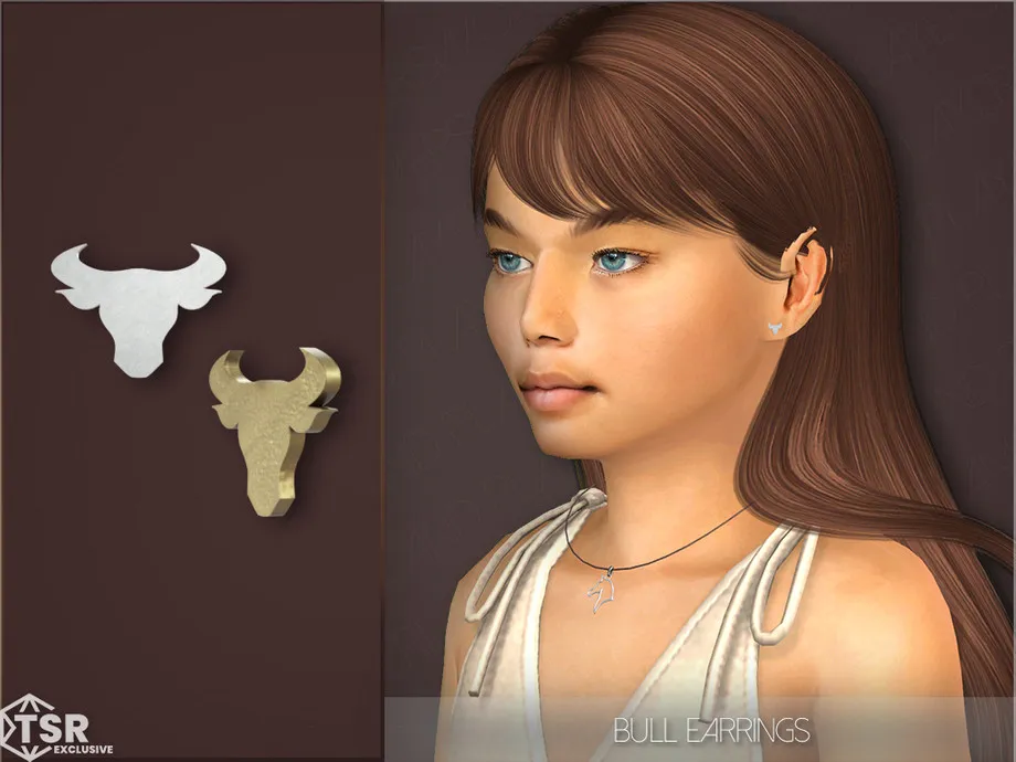 Bull Earrings Kids