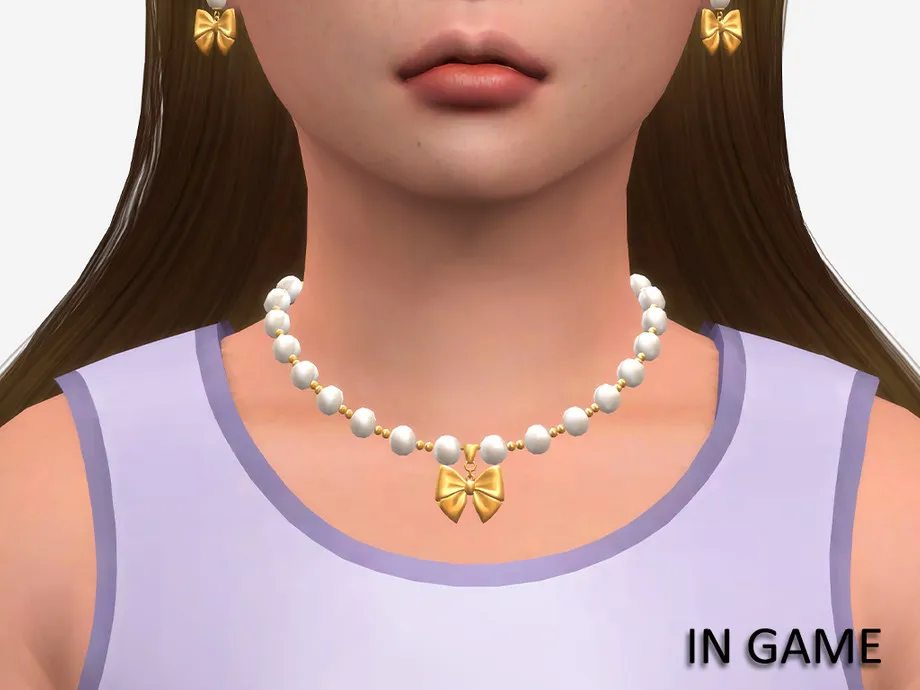 Adorable Ribbon Necklace for children