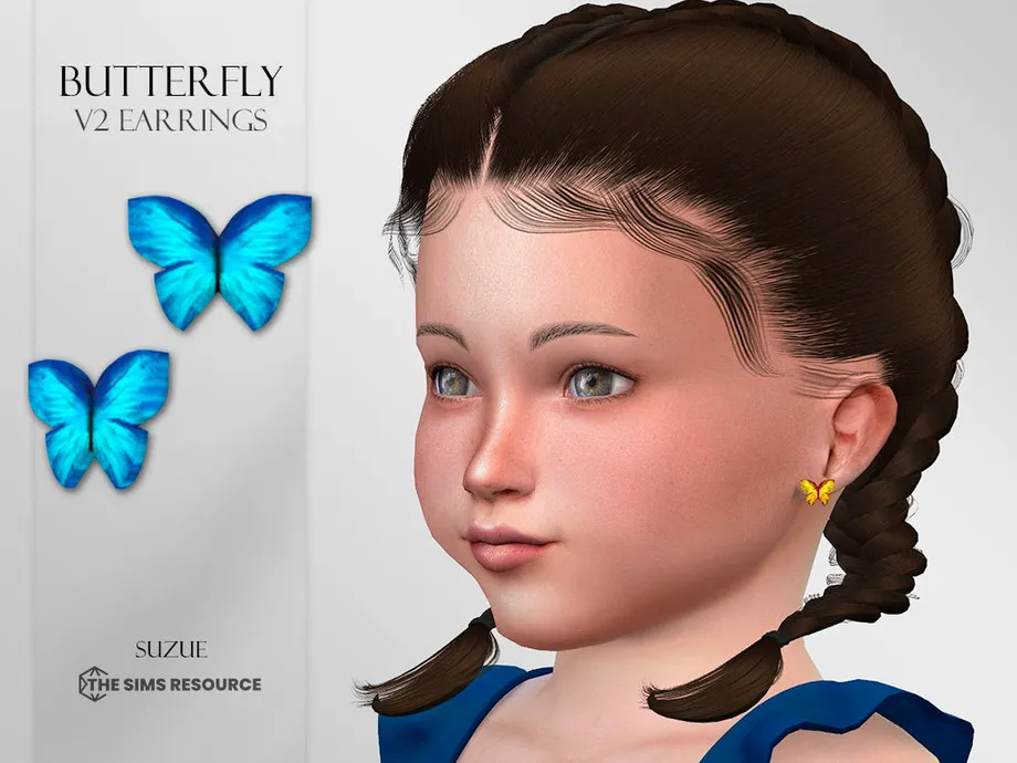 Butterfly Earrings V2 Toddler