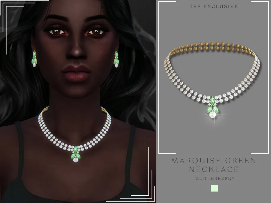 Marquise Green Necklace