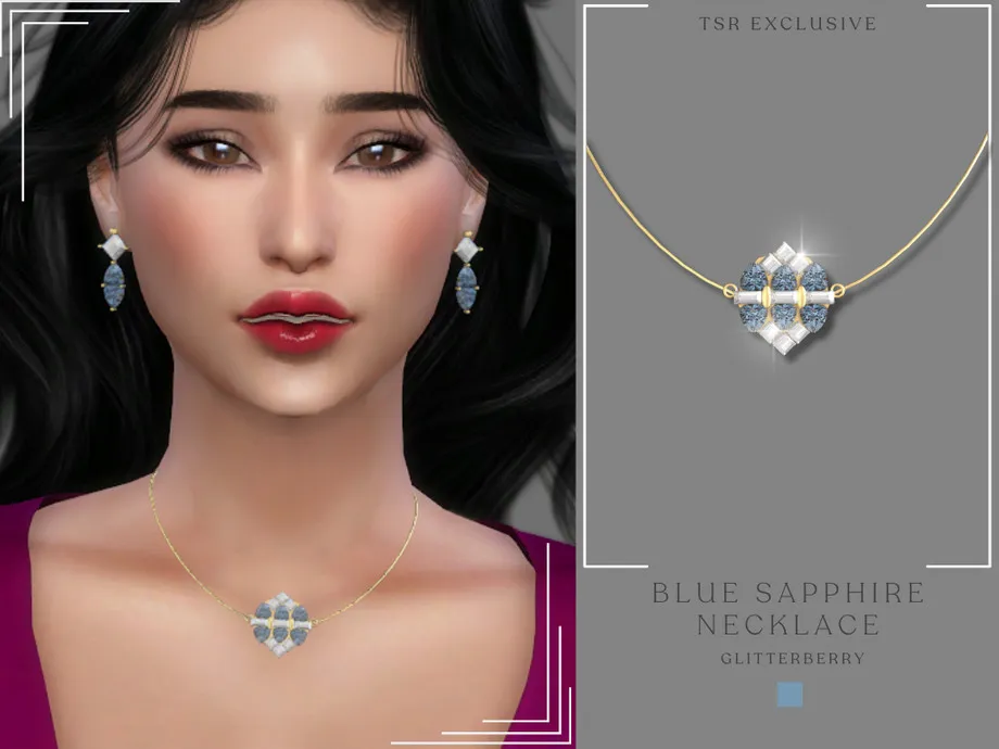 Sapphire Blue Necklace