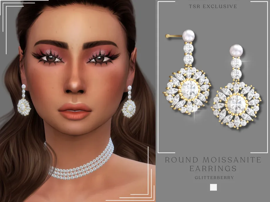 Round Moissanite Earrings
