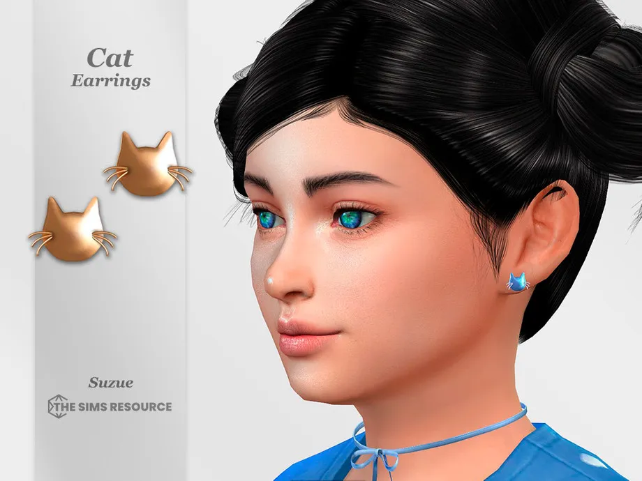 Cat Earrings Child