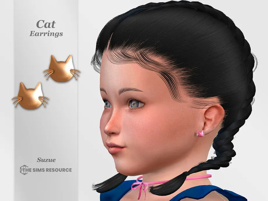 Cat Earrings Toddler