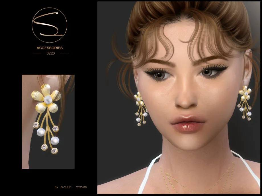 Cute flower earrings 020923