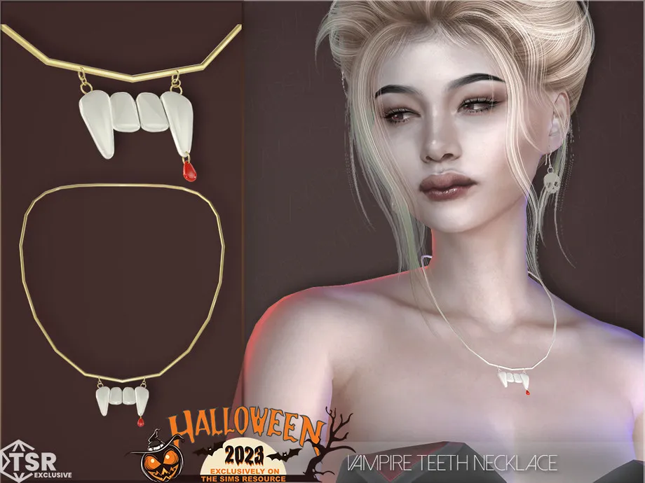 Vampire Teeth Necklace