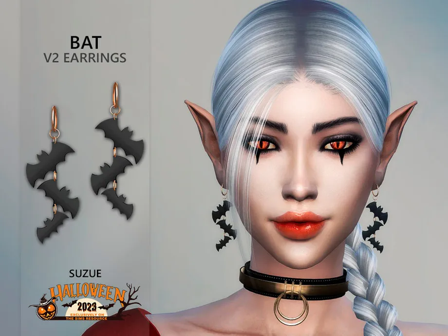 Halloween Bat V2 Earrings