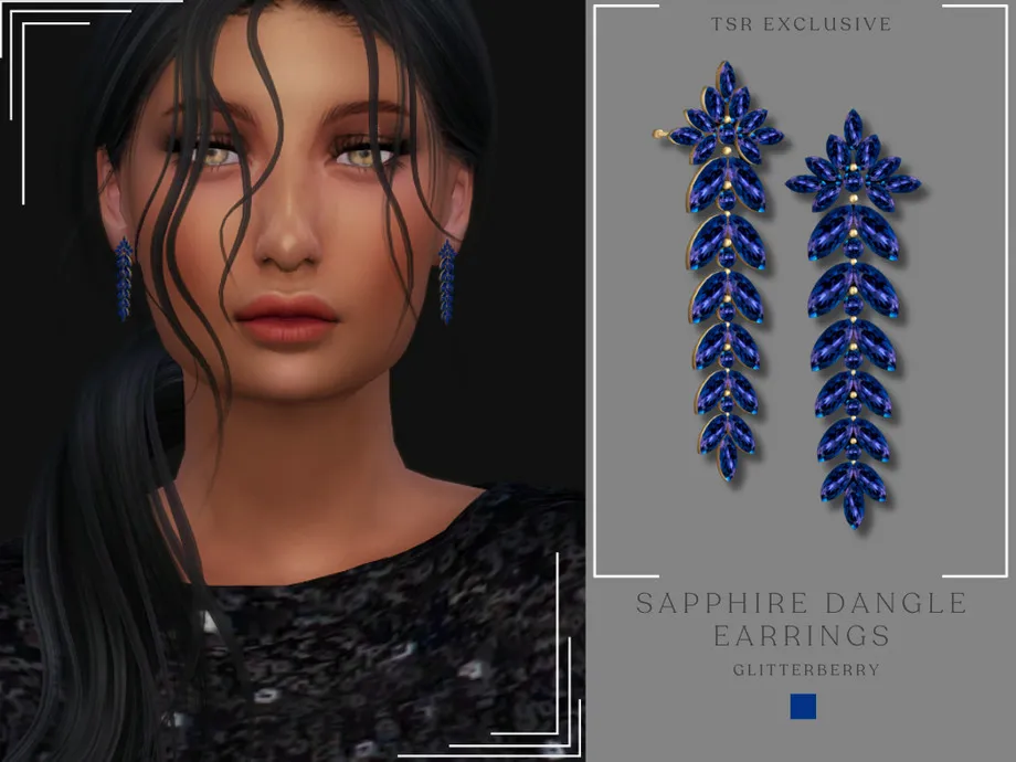 Sapphire Dangle Earrings