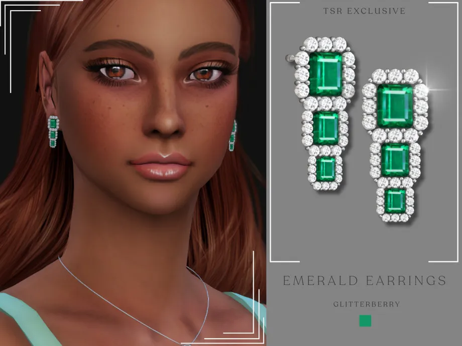 Emerald Diamond Earrings