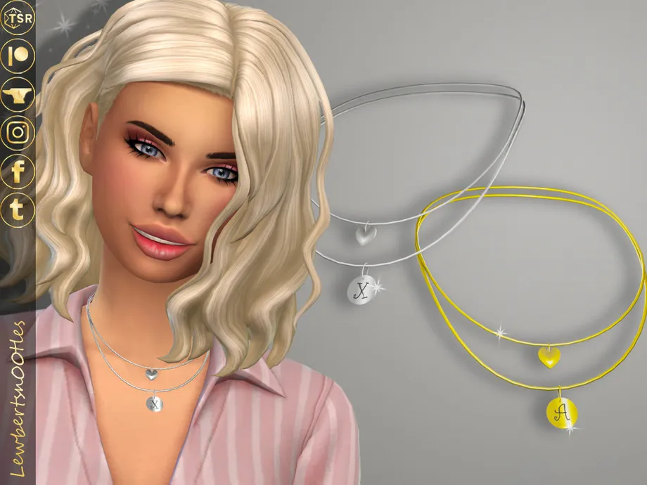 (Lewbertsn00tles) Claire Necklace - Silver.package