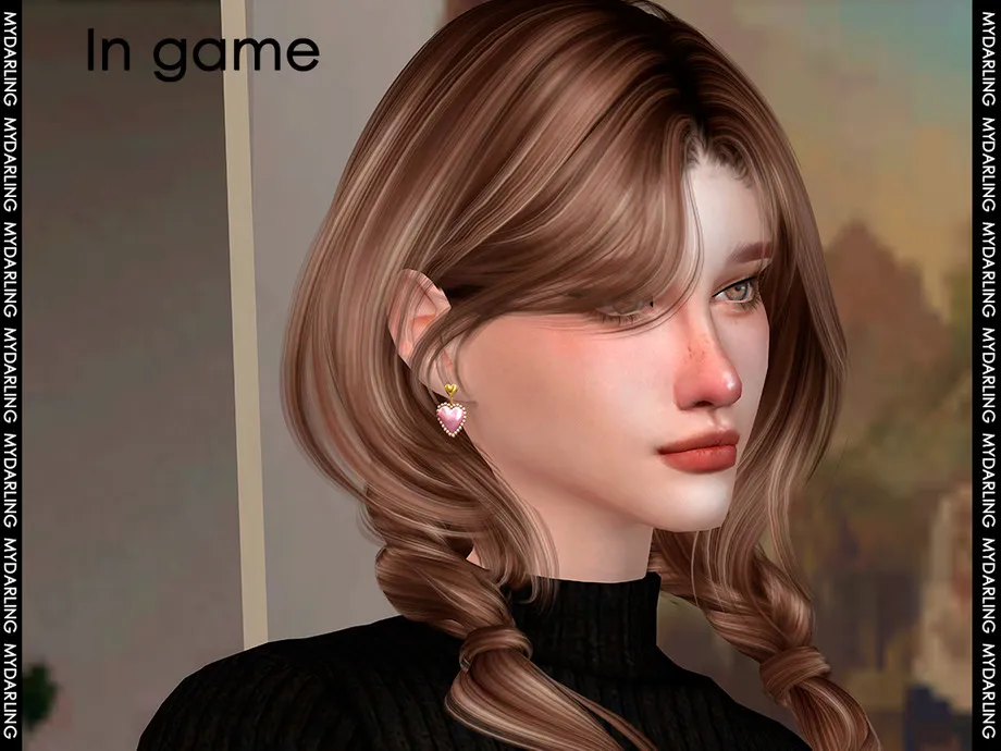 heart-shaped earring NA2457 Adult