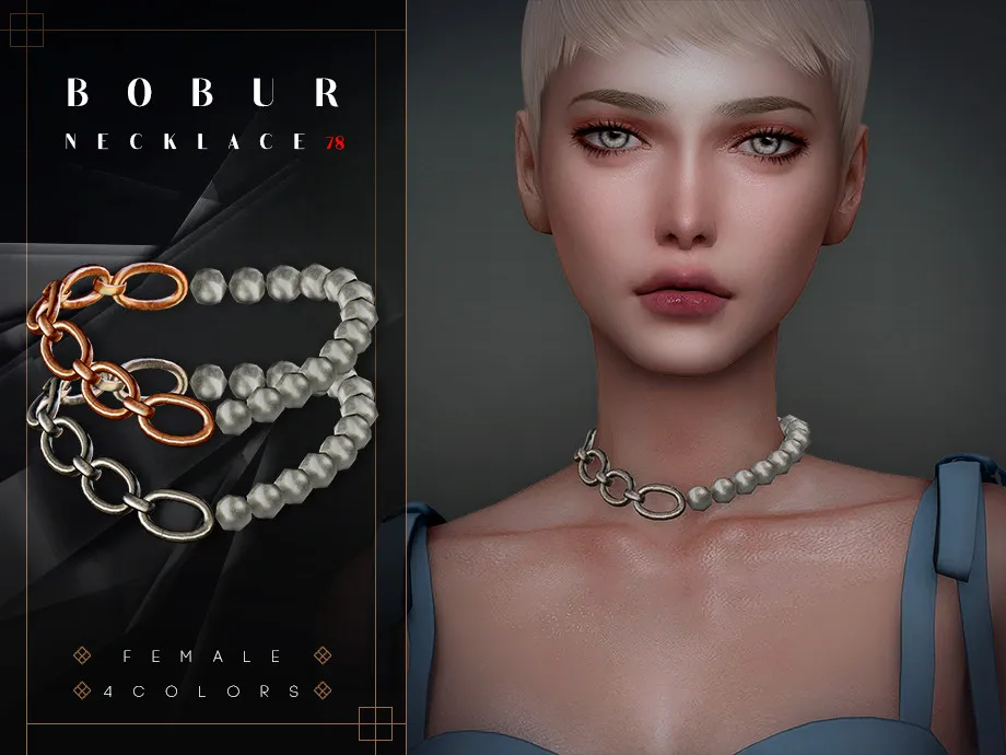 Chain necklace with pearls