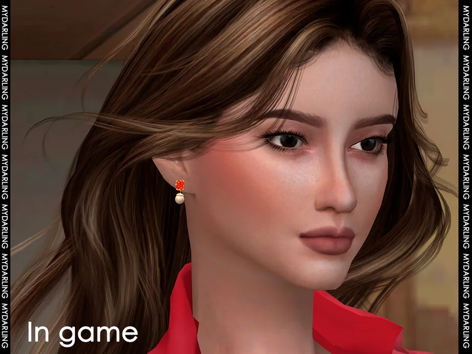 Flower Shaped Earring NA3452 Adult