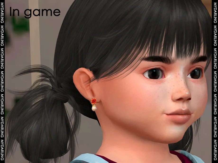 Flower Shaped Earring NA3452 Toddler