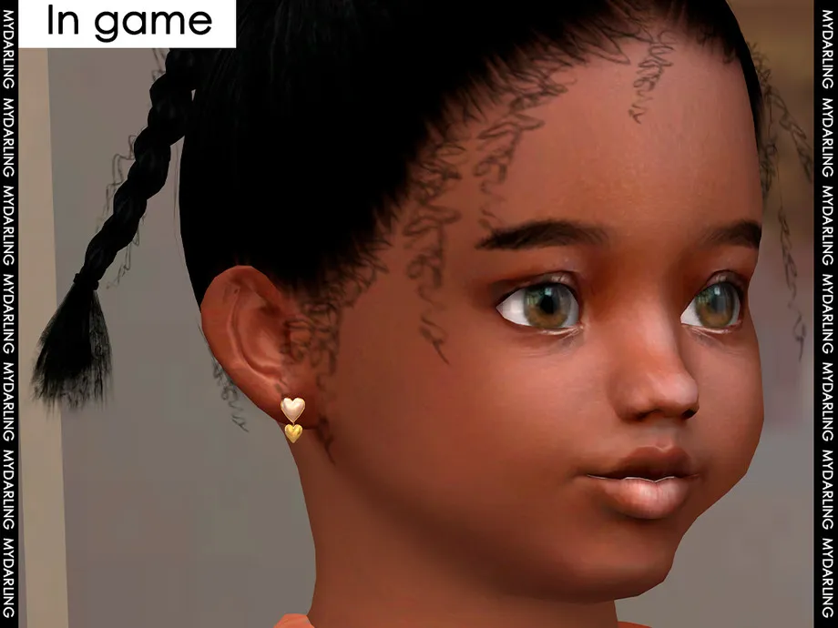 heart earrings NA251 Toddler