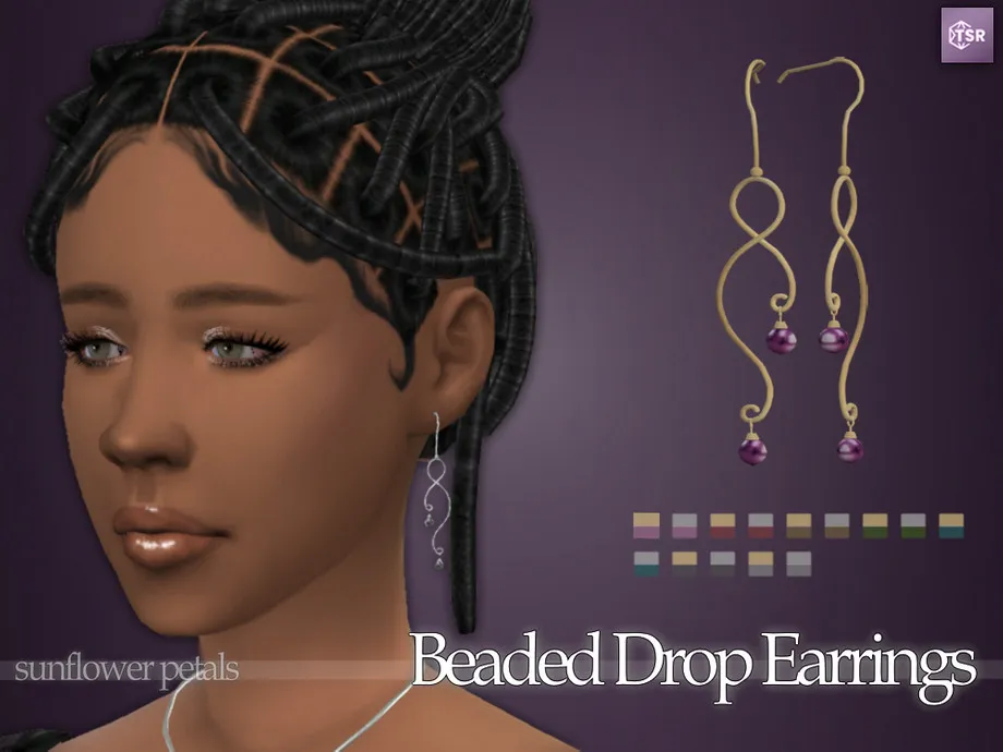 Beaded Drop Earrings