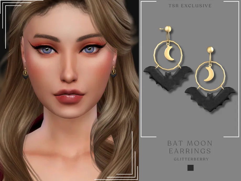 Bat Moon Earrings