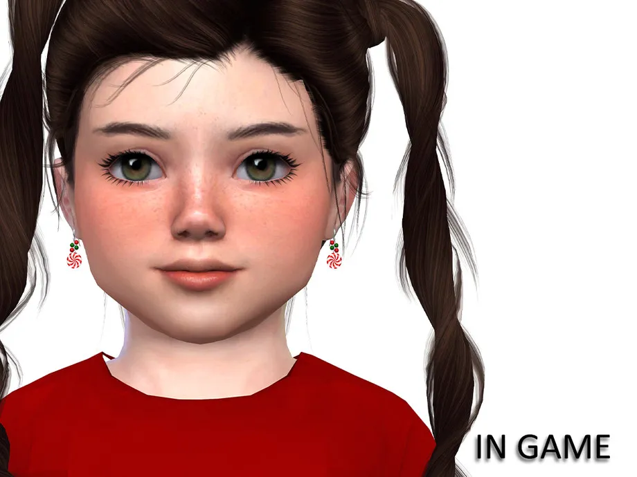 Peppermint Candy Earrings for toddler