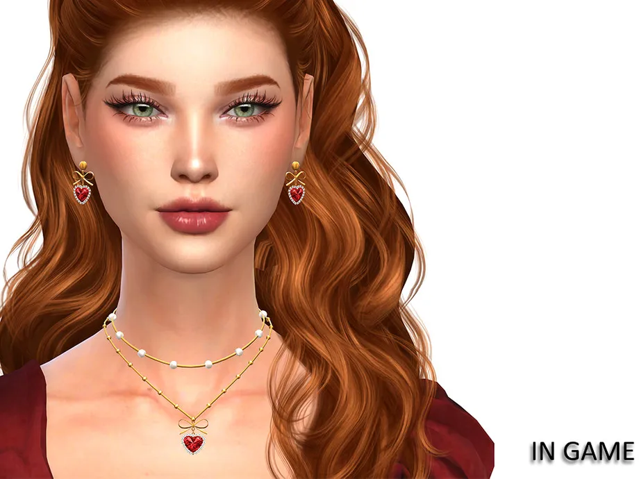 Christmas Heart Necklace