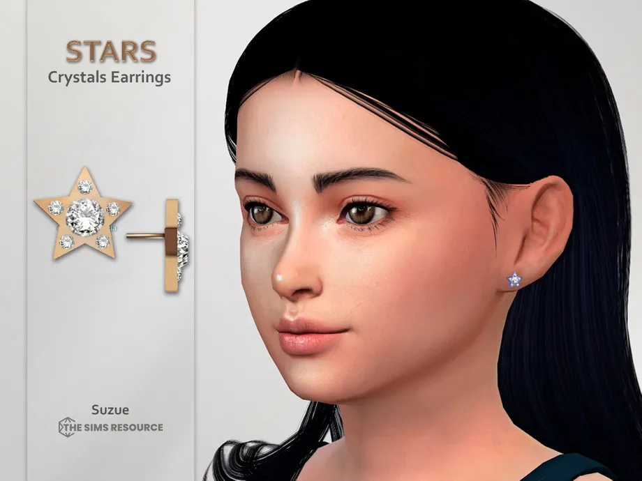 Stars Earrings Child