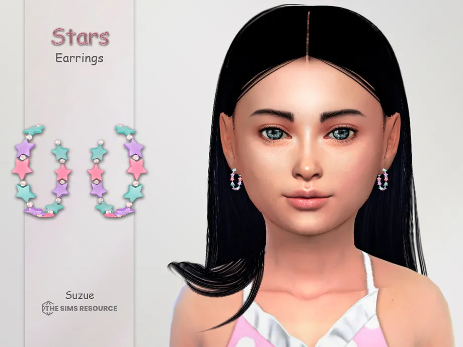 Stars Earrings Child