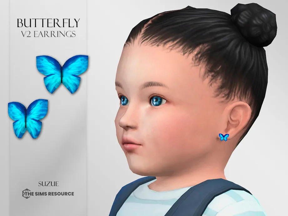 Butterfly V2 Earrings Infant