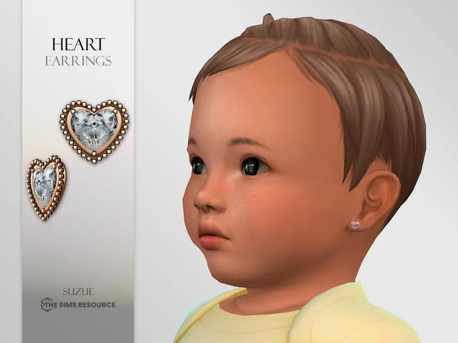 Heart Earrings Infant