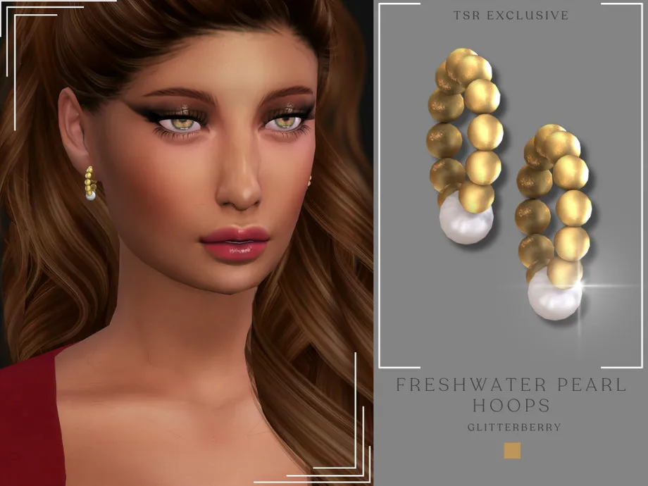 Freshwater Pearl Hoops