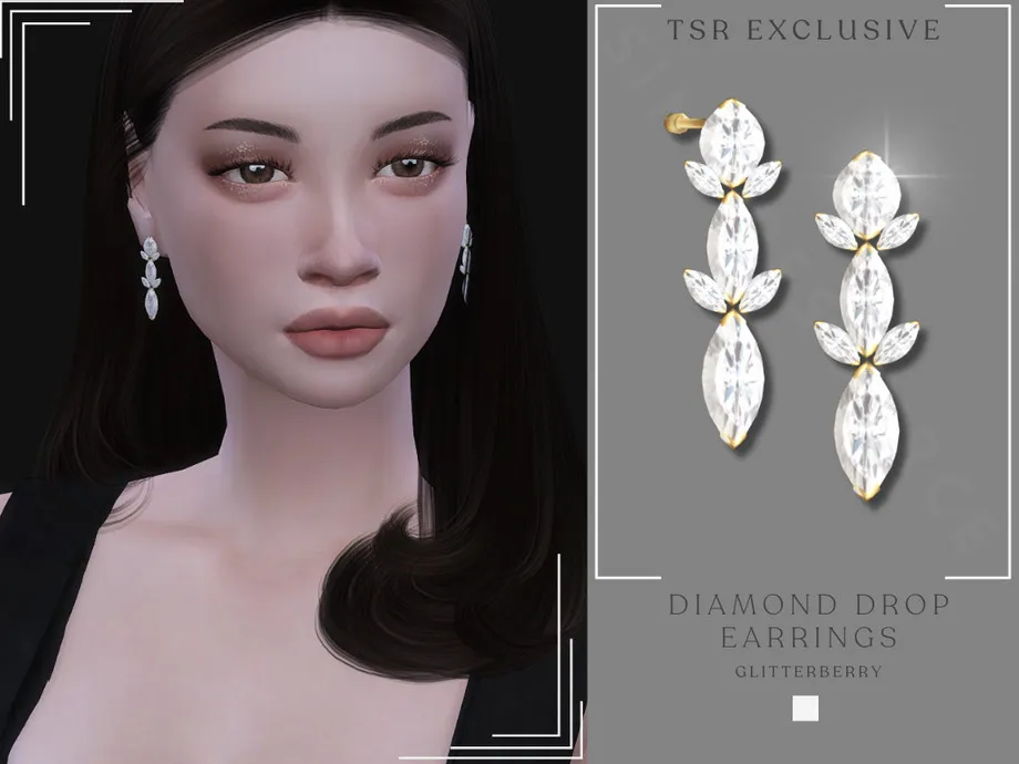 Diamond Drop Earrings