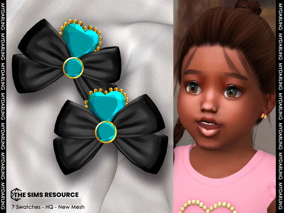 heart earrings v2 NA957 Toddler