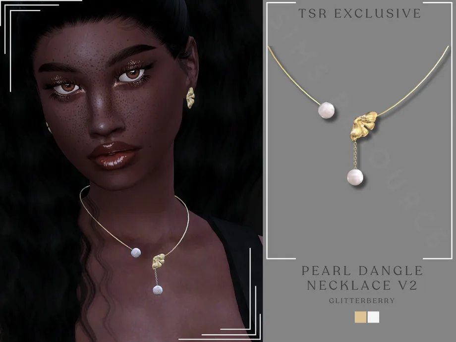 Pearl Dangle Necklace v2