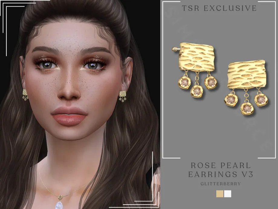 Rose Pearl Earrings v3