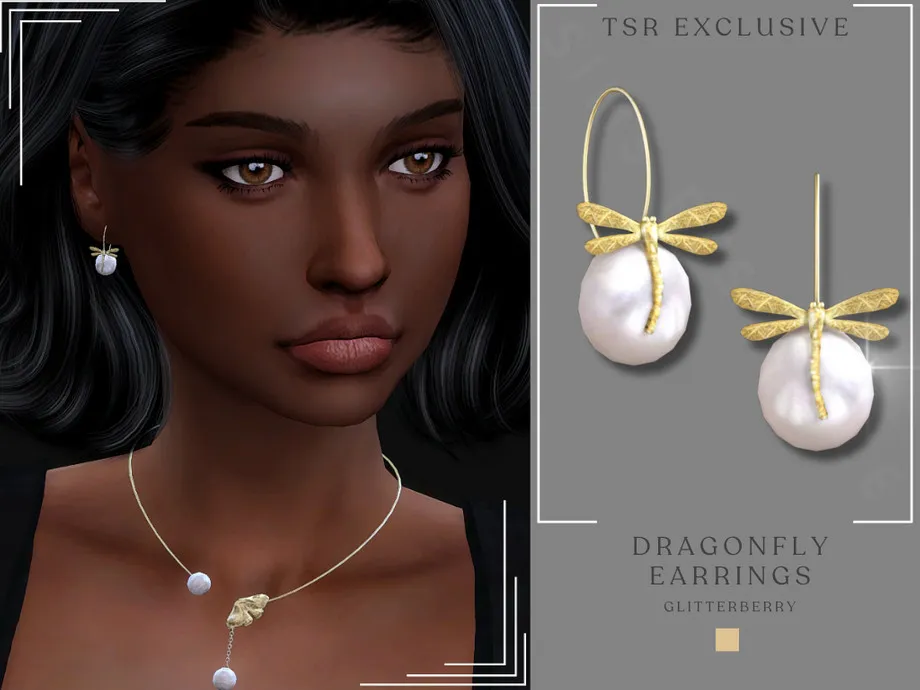 Dragonfly Gold Earrings