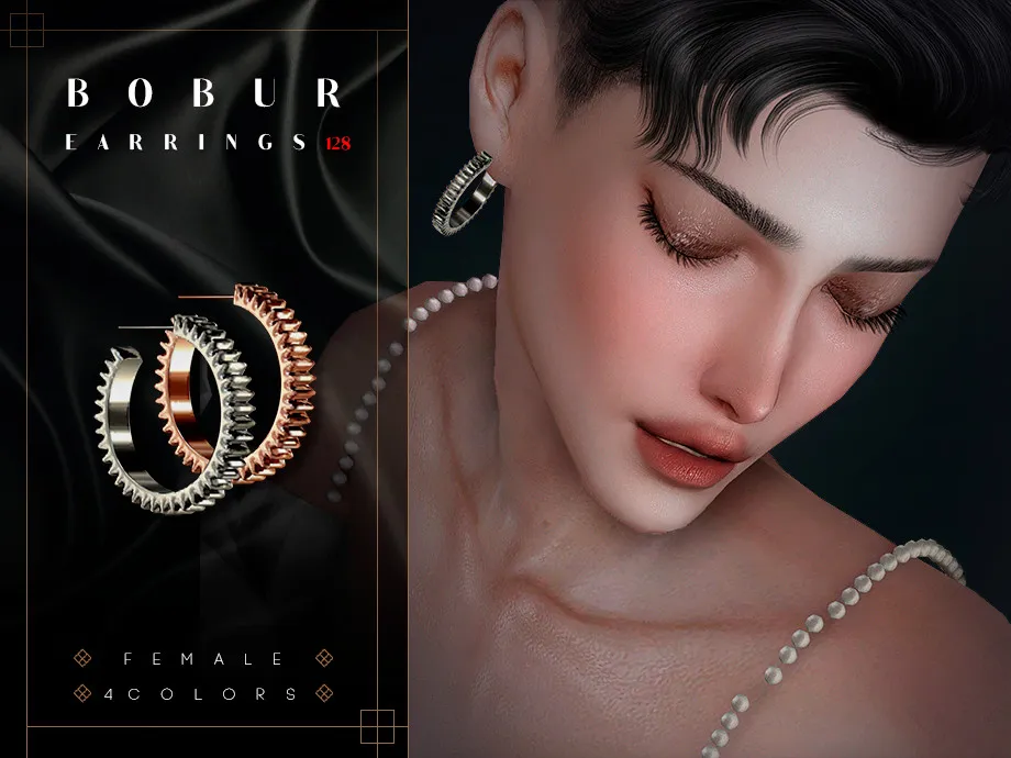 Ribbed Hoop Earrings