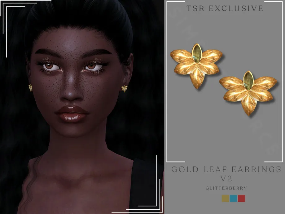 Gold Leaf Earrings v2