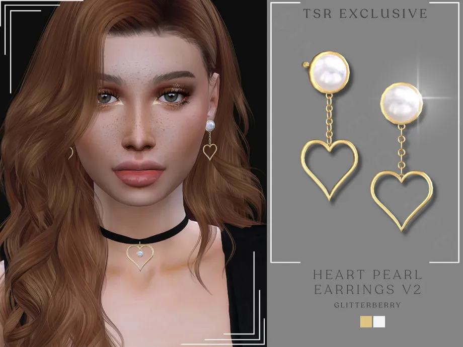 Pearl Heart Earrings 2
