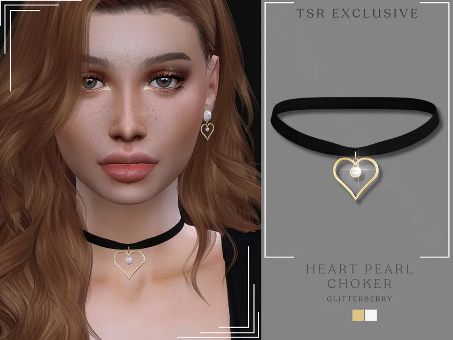 Pearl Heart Choker