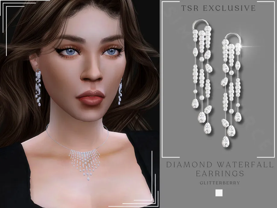 Diamond Waterfall Earrings