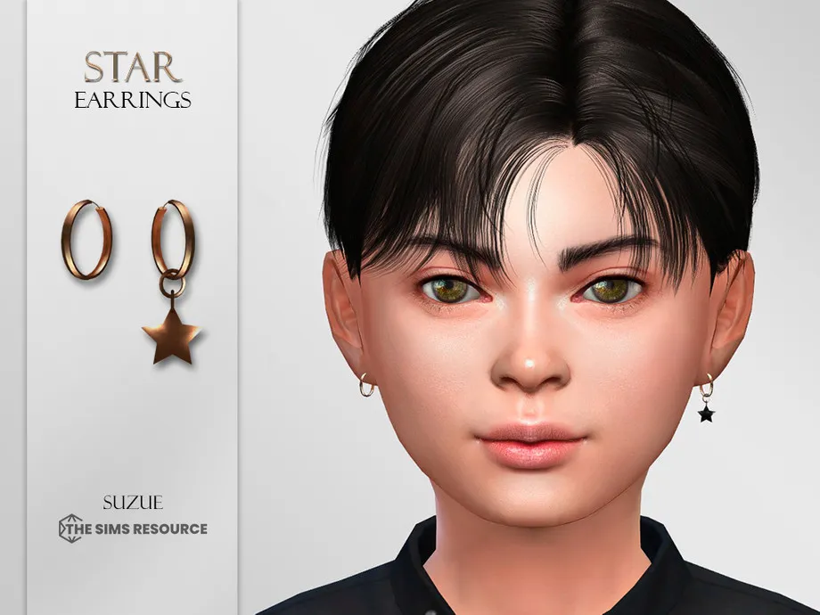 Star Earrings Child