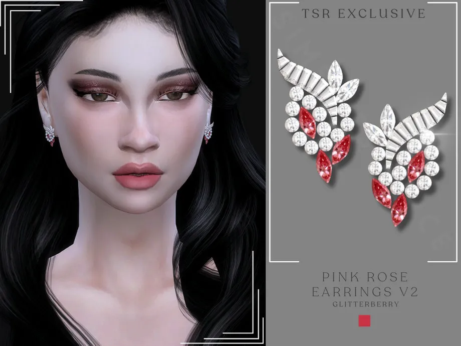 Rose Pink Earrings v2