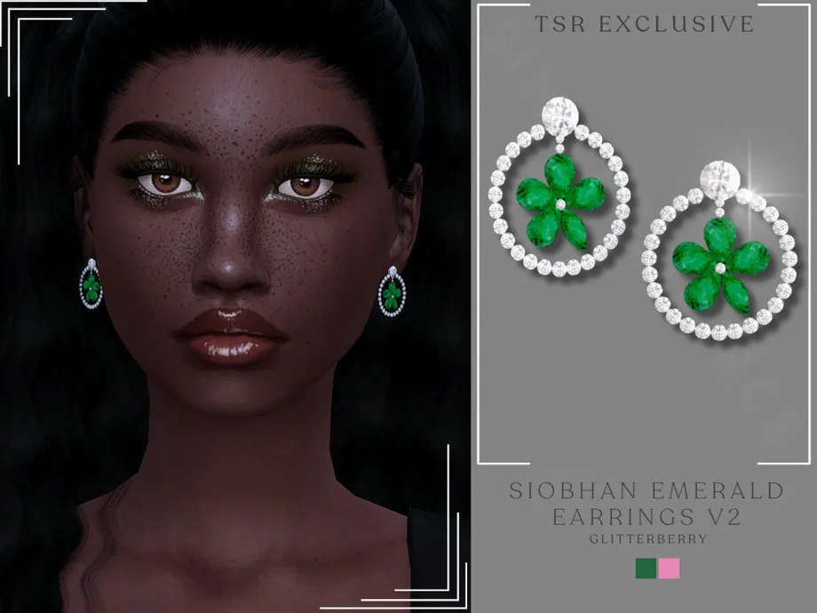Siobhan Emerald Earring v2