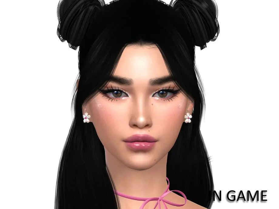 Drop Pearl Flower Earrings