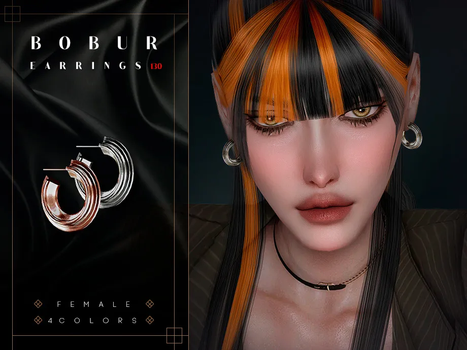 Ribbed Hoop Earrings