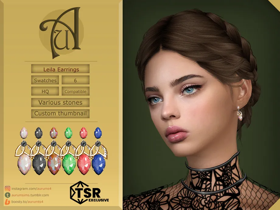 Leila - Gemstone Earrings