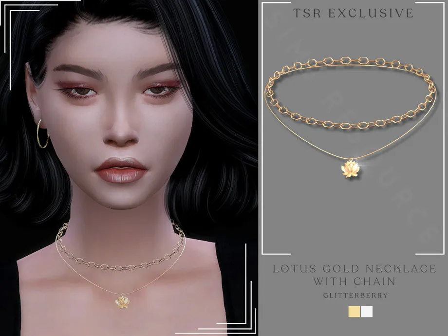 Lotus Gold Necklace and Chain