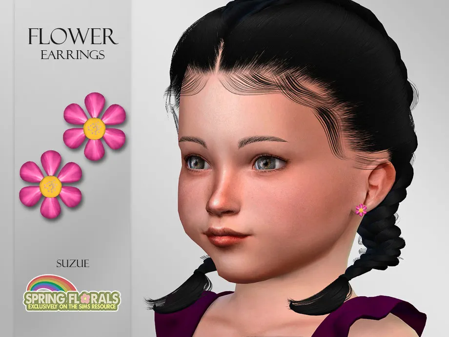 Flower Earrings Toddler